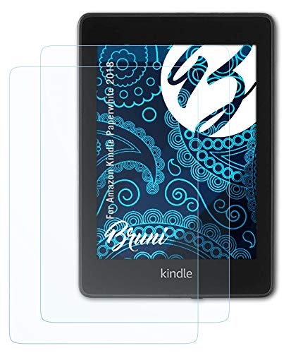 Bruni Screen Protector Compatible with Amazn Kindl Paperwhite 2018 Protector Film, Crystal Clear Protective Film (2X)