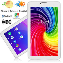 Load image into Gallery viewer, Indigi GSM Unlocked Android 9.0 4G LTE 7.0&quot; TabletPC &amp; Smartphone [DualSIM + 4CORE + ] 2GB RAM/16GB Storage (WHT) + SD Card
