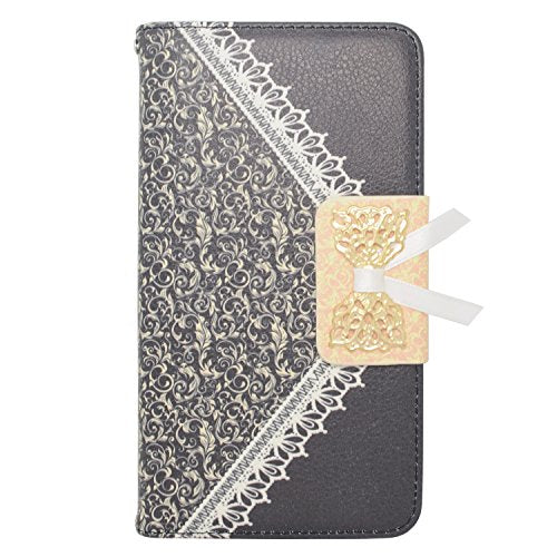 Eagle Cell PU Leather with Lace Pattern for Samsung Galaxy Note 4 - Retail Packaging - Black