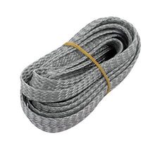 Load image into Gallery viewer, Aexit 8mm Dia Tube Fittings PET Expandable Wire Tight Braided Cables Sleeving Harness Lot Microbore Tubing Connectors Gray 5M
