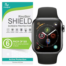 Load image into Gallery viewer, (6-Pack) Apple Watch 44mm Screen Protector (Series 6 5 4 SE) RinoGear Case Friendly Accessories Flexible Full Coverage Clear TPU Film
