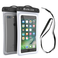 Waterproof Phone Pouch, PunkBag Universal Floating Dry Case Bag for Most Cell Phones incl. iPhone 8 Plus & Samsung Galaxy S9 | Perfect for Keeping Your Cellphone & Valuables Dry and Safe [White]