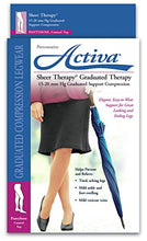 Load image into Gallery viewer, Activa Sheer Therapy 15-20 mmHg Panty Hose with Control Top Stockings, Nude, Queen Size
