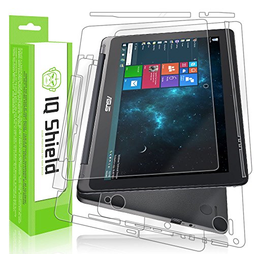 IQ Shield Full Body Skin Compatible with Asus Transformer Book Flip (TP200SA) + LiQuidSkin Clear (Full Coverage) Screen Protector HD and Anti-Bubble Film