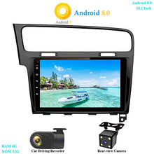 Load image into Gallery viewer, XISEDO Android 8.0 Car Stereo 10.1&quot; in-Dash Head Unit RAM 4G ROM 32G Car Radio GPS Navigation for Volkswagen Golf 7 (2014-2016) (with DVR and Rear-View Camera)
