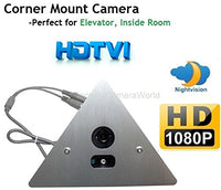 1080P HDTVI IR Corner Mount Security Corner Triangle Camera 2.8mm Wide Angle Lens 1080P, ONLY Work with HD-TVI DVR