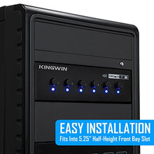 Load image into Gallery viewer, Kingwin Hard Drive Power Switch Module for 2.5 inch/3.5 inch SATA HDD/SSD.  Optimized for SSD, Power On or Off HDDs as Wish, Controls up to Six HDDs, and Provide Longevity to Your Hard Drives
