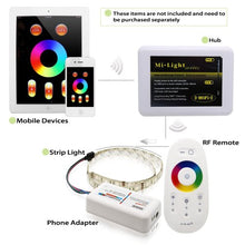 Load image into Gallery viewer, TORCHSTAR 2.4G Wifi Compatible RGB LED Controller w/Wireless RF Remote and Wifi Phone Adapter
