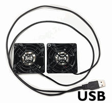 Load image into Gallery viewer, Coolerguys Dual USB Fans (Dual 60mm)
