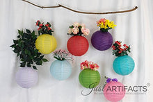 Load image into Gallery viewer, Just Artifacts 8 Assorted 8-Inch Chinese Paper Lanterns (Assorted Colors, 8-Inch) - Item as Pictured
