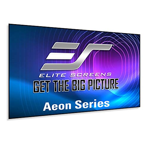 Elite Screens Aeon Series, 180-inch 16:9, 8K / 4K Ultra HD Home Theater Fixed Frame EDGE FREE Borderless Projector Screen, CineWhite UHD-B Front Projection Screen, AR180WH2