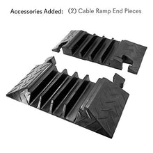 Load image into Gallery viewer, 2pcs Cable Ramp End Caps - Finish Pieces for Pyle PCBLCO106 Cable Protector Cover Ramp - Pyle PCBL106ENDCP03
