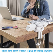 Load image into Gallery viewer, AVLT Power Strip Desk Clamp Holder Mount - Fits Power Strip with Width Between 1.6&quot; to 2.4&quot; - Anti-Scratch Clamp Pad - Cable Management  Suitable for Desk Edge, Work Bench, Spinal Condition
