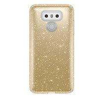 Speck Products Presidio Cell Phone Case for LG G6 - Clear + Gold Glitter