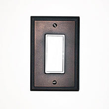 Load image into Gallery viewer, Questech Ambient Satin Metal Composite Switch Plate/Wall Plate/Outlet Cover (Triple Decorator, Oil Rubbed Bronze)
