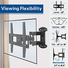 Load image into Gallery viewer, Mounting Dream TV Mount Bracket Full Motion TV Wall Mounts for 26-55 Inch LED LCD Plasma Flat Screen TV, Wall Mount with Swivel Articulating Dual Arms TV Bracket up to VESA 400x400mm 99 LBS MD2379
