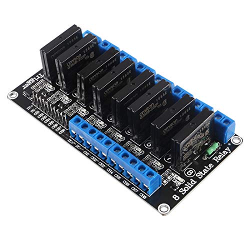 AITRIP 1PCS 8 Channel 5V Solid State Relay Module Board High Level Trigger Compatible with Arduino Uno Duemilanove MEGA2560 MEGA1280 ARM DSP PIC (1PCS)