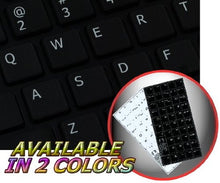 Load image into Gallery viewer, 4 Keyboard English Us Sticker For Keyboard Black Background (14x14) For Desktop, Laptop And Notebook
