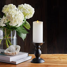 Load image into Gallery viewer, Luminara Classic Flameless LED Candle (3&quot; x 6.5&quot;) Moving Flame Pillar, Melted Edge, Unscented, Timer, Remote Ready (White)
