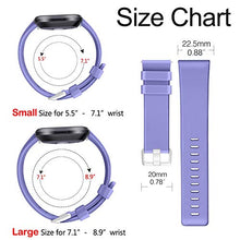 Load image into Gallery viewer, Tobfit Sport Bands Compatible with Versa/Versa Lite/SE, Soft TPU Wristbands Accessories for Women Men (Lavender, Large)
