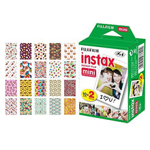 Load image into Gallery viewer, Fujifilm instax Mini Instant Film (20 Exposures) + 20 Sticker Frames for Fuji Instax Prints Cake Package

