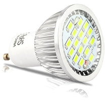 Load image into Gallery viewer, Mengjay 10 Pcs GU10 110V LED Light Bulbs,Aluminum Material, 50W Halogen Bulbs Equivalent, 5.5W, 500lm, Cold White 6000K, 120 Degree Beam Angle,Dim Recessed Lighting,Track Lighting
