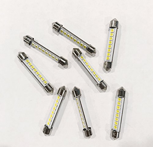 1/2 / 5/10 or 25 pcs of JKL LED Festoon Bulbs - 7V 60mA Bulb - 44mm x 7mm Size (5 PC)
