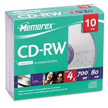 Load image into Gallery viewer, MEM03408 - Memorex CD-RW Discs

