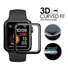 Load image into Gallery viewer, Youniker 2 Pack for Apple Watch 40 MM Screen Protector Tempered Glass for Apple iWatch 40mm Series 4,Full Coverage iWatch 4 Screen Protector Foilsl,Anti-Scratch,Bubble Free
