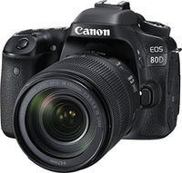 Canon EOS 80D Digital SLR Kit with EF-S 18-135mm f/3.5-5.6 Image Stabilization USM Lens (Black) (Renewed)