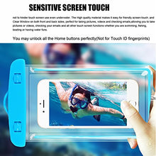 Load image into Gallery viewer, [1Pack] Blue Universal Waterproof Case, CaseHQ CellPhone Dry Bag Pouch for Apple iPhone 8,8plus,7,7plus,6s 6,6S Plus,7 SE 5S, Samsung Galaxy S7, S6 Note 5 4, LG Sony Nokia Motorola up to 5.8 diagonal
