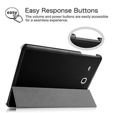 Load image into Gallery viewer, Fintie Slim Case for Samsung Galaxy Tab E 9.6 - Ultra Lightweight Protective Stand Cover for Tab E Wi-Fi / Tab E Nook / Tab E Verizon 9.6-Inch Tablet (SM-T560/T561/T565/T567V), Black
