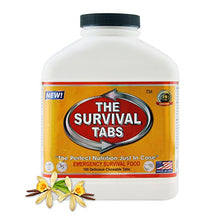 Load image into Gallery viewer, Emergency Food Survival Protein Substitute MRE Tabs - Vitality Sciences Survival tabs (8 Week Supply) (4 Bottle x 180 Tablets = 720 Tablets/Vanilla)

