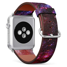 Load image into Gallery viewer, S-Type iWatch Leather Strap Printing Wristbands for Apple Watch 4/3/2/1 Sport Series (38mm) - Nebula Galaxy
