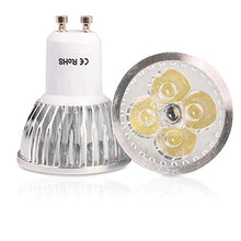 Load image into Gallery viewer, Mengjay 4 Pcs GU10 110V LED Bulbs, Equal to 40W Halogen Bulbs, 4W 300 Lumen 60Beam Angle, 4 LED Chips Lamp Beads, 3000K Warm White Bulb, LED Light Bulbs
