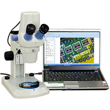 Load image into Gallery viewer, OMAX 1.3MP Digital 10X - 45X Zoom Stereo Microscope with Dual LED Lights
