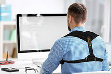 Load image into Gallery viewer, Back Support Brace &amp; Posture Corrector for Men, Women &amp; Teens, an Ultimate Solution for Slouching, Kyphosis, Back &amp; Neck Pain Relief, with Free Underarm Pads by Amazing Prime
