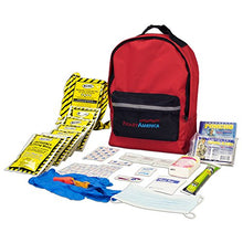 Load image into Gallery viewer, Ready America 72 Hour Emergency Kit, 1-Person, 3-Day Backpack, Includes First Aid Kit, Survival Blanket, Portable Preparedness Go-Bag for Earthquake, Fire, Flood
