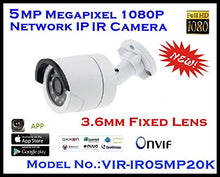 Load image into Gallery viewer, 5MP IP IR Camera / H.265 / H.264 / MJEPG / 20m / RS485 / POE / 3.6mm Fixed Lens
