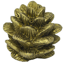 Load image into Gallery viewer, Urbanest Pinecone Lamp Finial, 1 3/4-inch Tall, Antique Gold
