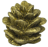 Urbanest Pinecone Lamp Finial, 1 3/4-inch Tall, Antique Gold
