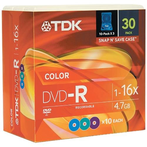 TDK DVD-R47FFSP30 30 Pack of DVD-R by TDK