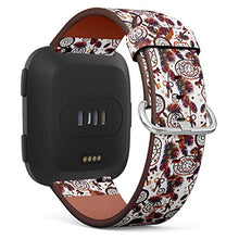 Load image into Gallery viewer, Replacement Leather Strap Printing Wristbands Compatible with Fitbit Versa - Native American Indian Dream Catcher Compatible with Fitbit Tribal Boho Style Pattern
