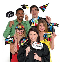 Load image into Gallery viewer, amscan Graduation Party Photo Booth Prop Cutouts Decoration, Plastic, Pack of 13.
