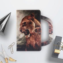 Load image into Gallery viewer, Galaxy Tab A 7.0 T280 Case-UUcovers Shock Proof Handle Stand Cover with Magnetic Closure &amp; Money/Cash Wallet Case for Samsung Galaxy Tab A 7.0 T280/T285,Lion
