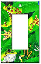 Load image into Gallery viewer, Single Gang Rocker Wall Plate - Frogs
