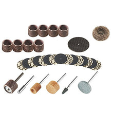 Load image into Gallery viewer, Dremel 686-01 31 Piece Sanding and Grinding Rotary Tool Accessory Kit- Includes Sanding Drums, Grinding Stones, Abrasive Buff, Cutting Discs, and a Storage Case

