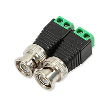 Load image into Gallery viewer, MaxLLTo Cat5/Cat6 Cable to BNC male Connector, 50 Pcs Coax Cat5/Cat6 To Camera CCTV BNC Video Balun Coaxial Connector Screw

