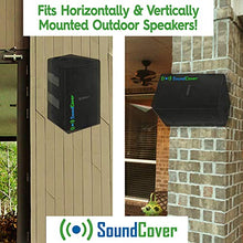 Load image into Gallery viewer, 2 (Two) Compact Outdoor Speaker Covers - Protection &amp; Storage Bags fit Klipsch Kho-7, Polk Atrium 5, Herdio 5.25&quot; &amp; Pyle 5.25 Bluetooth Speakers - (MAX Size: Height 10.4&quot; X Width 6.7&quot; X Depth 8.3&quot;)
