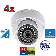 Load image into Gallery viewer, Evertech HD 1080p 4-in-1 TVI/AHD/CVI/Analog Day Night Vision Outdoor Indoor Weatherproof Wide Angle CCTV Security Surveillance Camera w/ Free CCTV Sign
